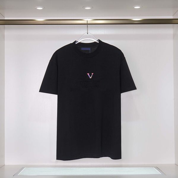Camiseta de grife camiseta casual com estampa de monograma top de manga curta para venda roupas de hip hop masculinas de luxo tamanho asiático M-3XL