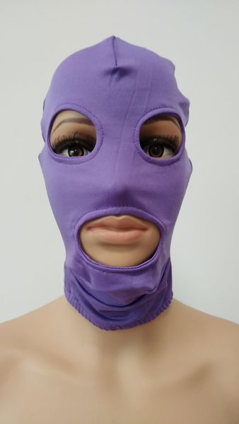 Accessori per costumi Maschera di Halloween Costumi Cosplay Spandex Maschera occhi aperti bocca Costumi Zentai unisex per adulti Accessori per feste