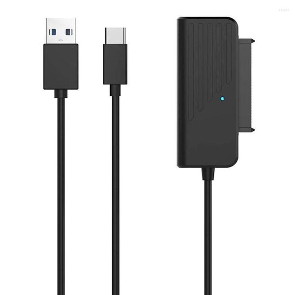 Компьютерные кабели SATA в USB-преобразователь 2,5 дюйма SSD HDD Адаптер жесткий диск 5 Гбит / с 3,0 Тип-C для ноутбука