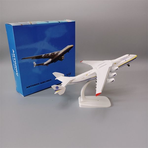 Oggetti decorativi Figurine 20cm Lega Unione Sovietica Air ANTONOV 225 Airlines Ucraina An-225 Mriya WORLD BIGGEST CARGO Modello di aeroplano Aereo Diecast Aircraft 230324