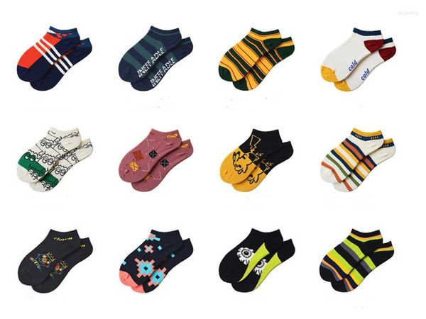 Erkek Çoraplar Erkekler Erkekler Güney Kore Japon Moda Markası Pamuk Sığ Ağız İlkbahar ve Yaz Görünmez Aşıklar Gemi