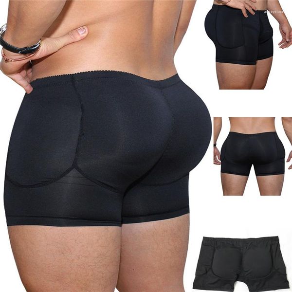 Menores de corpo masculino masculino bunda aprimorador de quadril saques de calcinha de roupas íntimas acolchoadas modelas calçadas de calcinha sem costura Boyshorts shapewear