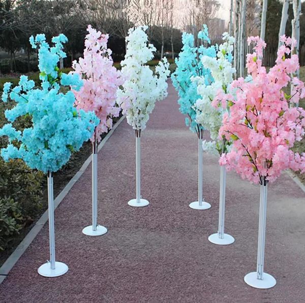 150 см роста искусственная цветочная вишня цветут дерево дороги, проведенные свадебные проходы, колонны Колонны, торговые центры, открытые двери