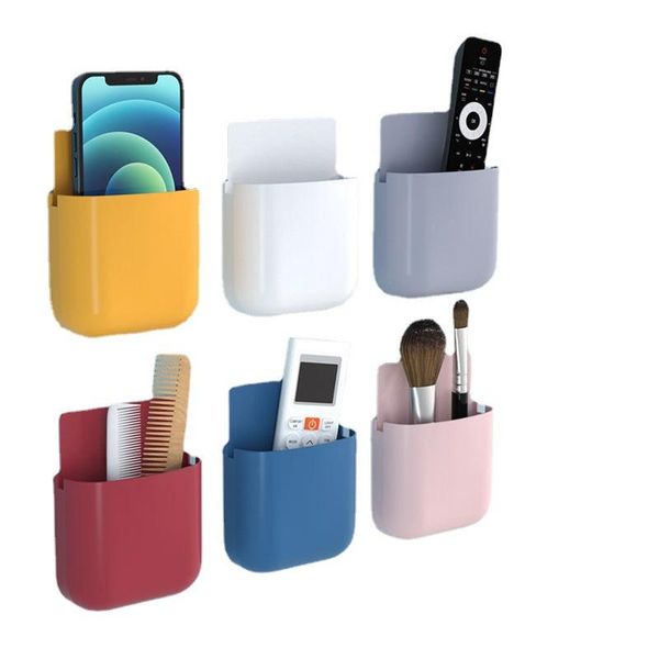 Uso doméstico moderno do suporte da escova de dentes para telefone celular controle remoto plug storage rack acessórios de banheiro