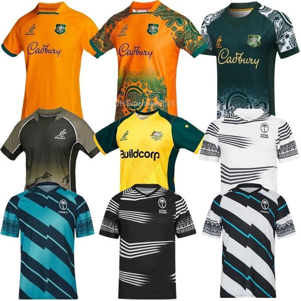 2022 WALLABIES INDIGENOUS Gold Australian Rugby Fiji WALLAROOS Kangaroos FIRST NATIONS 22 23 All National Team Shirt Herren Größe S-5XL