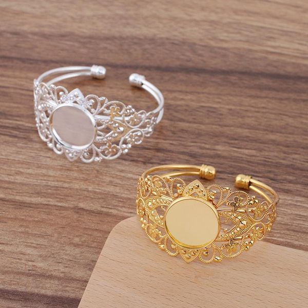 Base de pulseira/filigree de 20 mm de base para mulheres de jóias DIY MakingBangleBangle