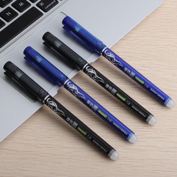 3/30 Pz/set Penna Cancellabile Materiale Plastico Penne Gel Magiche Per Ufficio Scolastico Inchiostro Gel Nero Blu Scrittura 0.5mm Studenti di Cancelleria