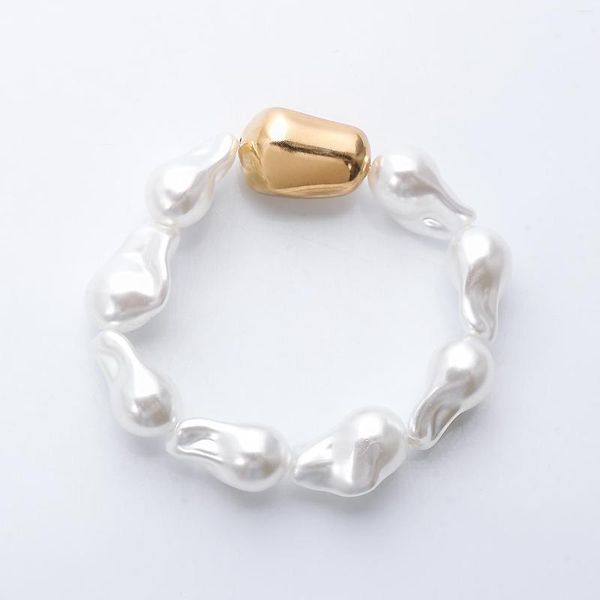 Bracelets de charme Juran Trendy Barroce Pearl Bracelet Natural White White Water Color Fashion Presente para mulheres