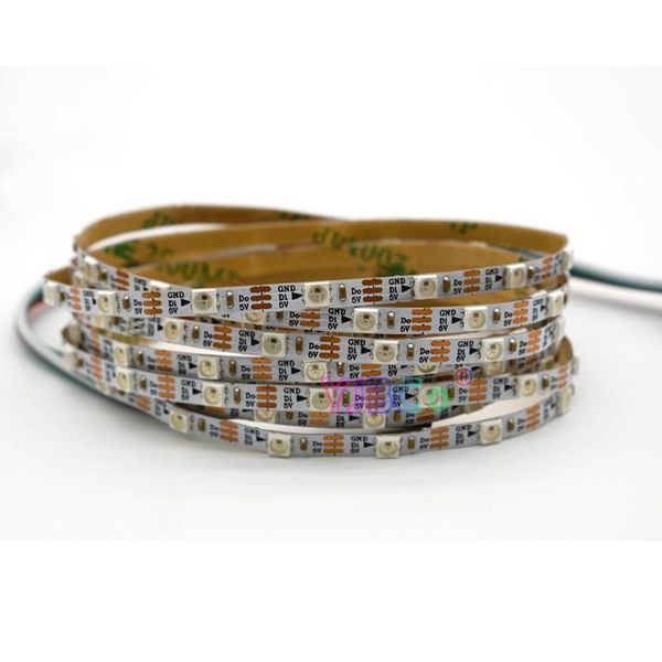 Strisce LED 4mm Bianco PCB 3535 RGB SK6812 Strip Light Indirizzabile 60leds/m DC5V Super Bright Lamp Tape IP30LED