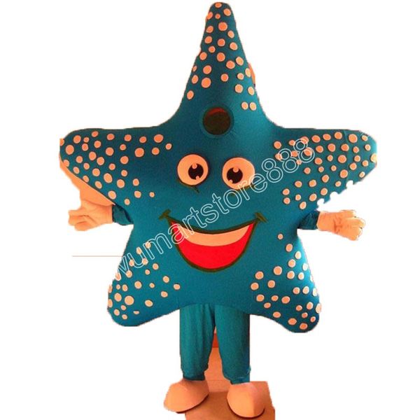 Взрослый размер симуляция звезда рыбная талисмана костюмы анимированная тема мультфильм талисман персонаж Хэллоуин Карнавальный костюм вечеринки