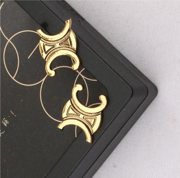 4color Simple 18K Gold Plated Luxury Brand Designers Letters Ear Stud 925 Silver Geometric Women Crystal Rhinestone Pearl Earring Jewerlry