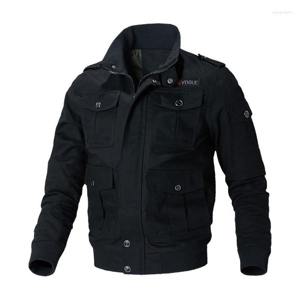 Männer Jacken 2023 Herren Bomber Baumwolle Herbst Militär Uniform Jacke Männlich Casual Pilot Mäntel Männer Vintage Safari Stil Tops Outwear