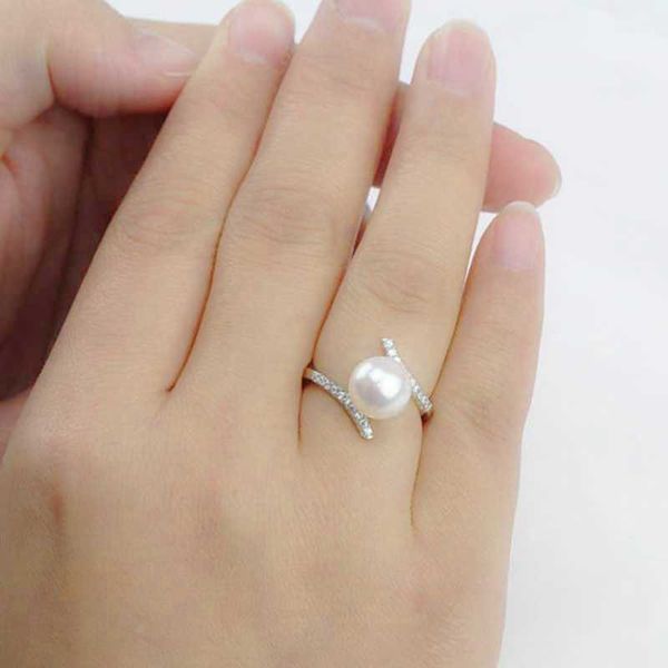 Bandringe Vintage Frauen koreanischer Perle Charme Finger unregelmäßiges Ring Temperament Wild elegant Frauen Hochzeit Jubiläumsgeschenk Ganzer Verkauf AA230323