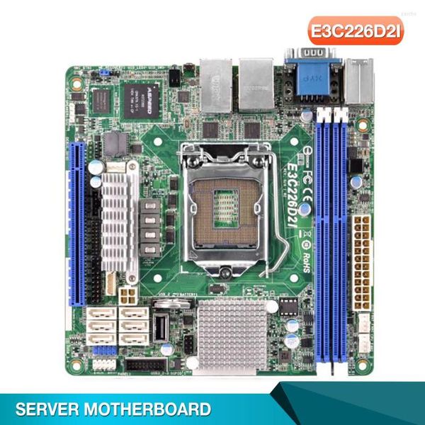 Schede madri E3C226D2I Per la scheda madre del server ASRock Supporta LGA1150 V3V4 DDR3 1600/1333 ECC