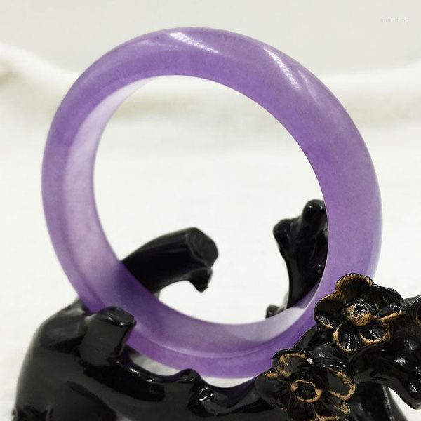 Bangle Vintage китайский красивые фиолетовые лавандовые драгоценные камни нефритовый браслет