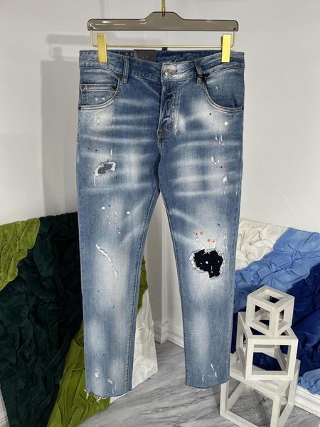 Jeans masculinos P03277 Fashion Men 2023 Runway Luxury European Design Party Style Clothing