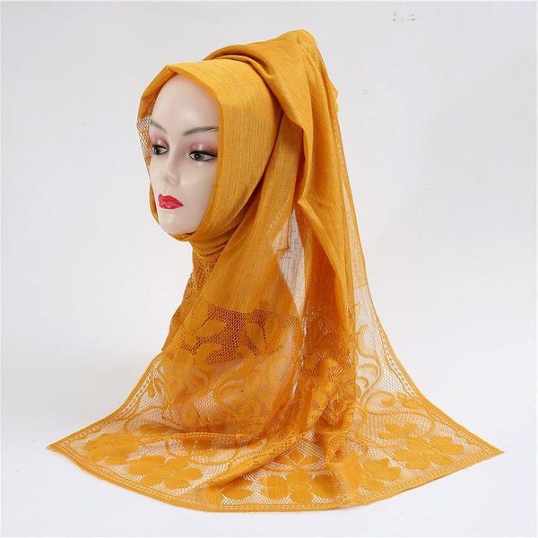 Schals Ein Stück Hohe Qualität Frauen Muslim Solide Plain Chiffon Hijabs Lange Georgette Schal Schals Islamische Kopfbedeckung Wraps