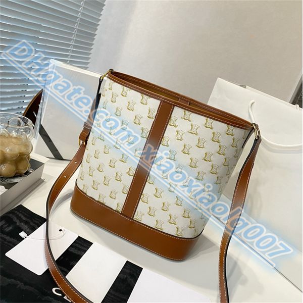 Borse firmate Borse in vera pelle Donna Uomo Logo Borsa a secchiello Borsa di lusso Designer Fashion Channel Plain Pattern Borse a tracolla alla moda