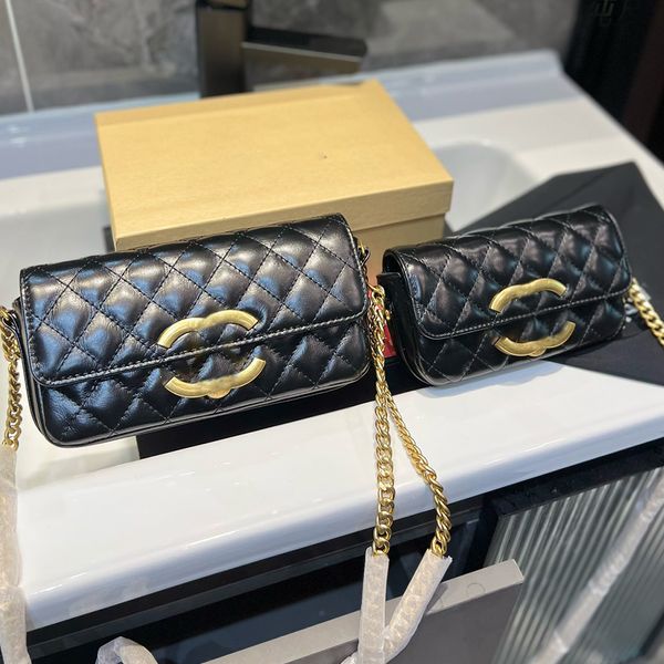 7A Quality Luxurys Baguette bag Designer Purse Handbag borsa da donna crossbody pures borsa a tracolla in pelle per donna borsa a tracolla con catena dorata portafoglio nero
