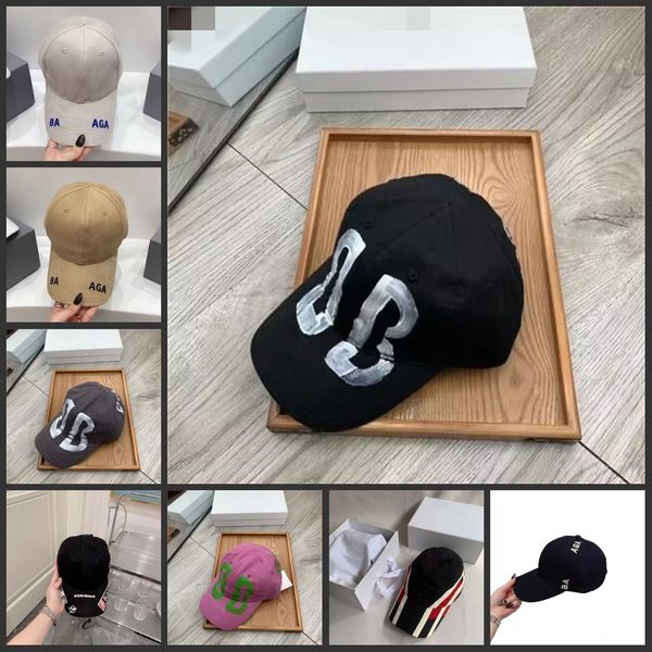 Capas de bola de apliques Casual Lettering Galleres Curved Brim Baseball Cap para homens e mulheres cartas de moda