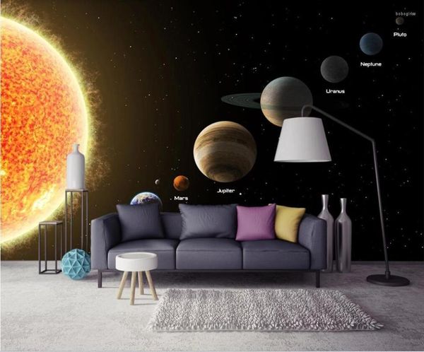 Sfondi Wallpaper personalizzato Wallpaper 3D Mural Creative Universe Starry Sky Nine stelle Renju Sfondo Copertura da parete