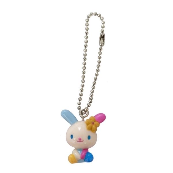 Плюшевые брелки милые Usahana Bunny Ball Ball Key Chain Keyring Mini Kawaii Anime Toys Toys Маленькие подарки 230323