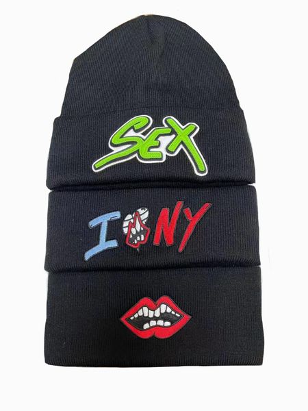 BeanieSkull Caps Trend hip-hop skateboard cappello freddo record di sesso matty boy cappello lavorato a maglia in pelle ricamata uomo e donna cappello casual all-match 230324