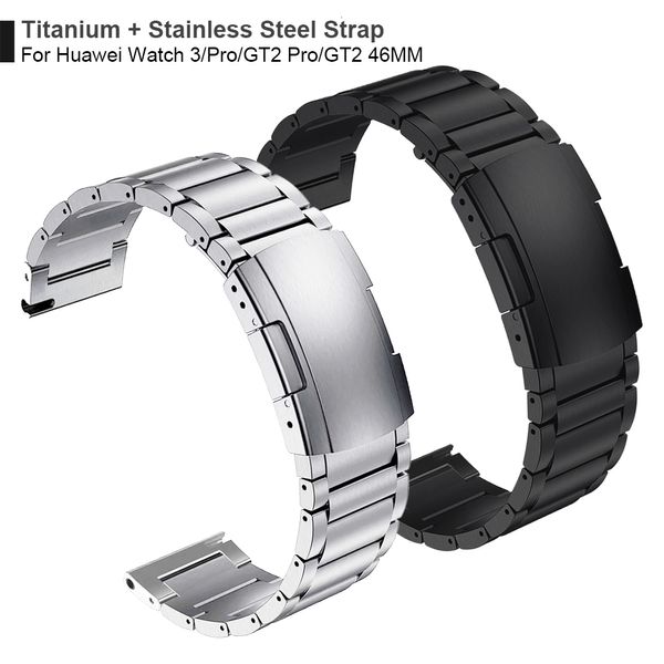Uhrenarmbänder Stahlspange für Huawei Watch 3 Band GT 2 Pro GT2 Armband für HONOR MagicWatch2 46 mm GS Pro Armband Armband 230323