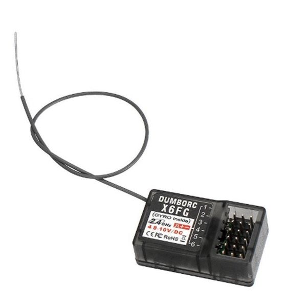 ElectricRC CAR x6fg 24G 6CH приемник с гироскопом смешанного режима для передатчика x6 Дистанционный контроллер 230325