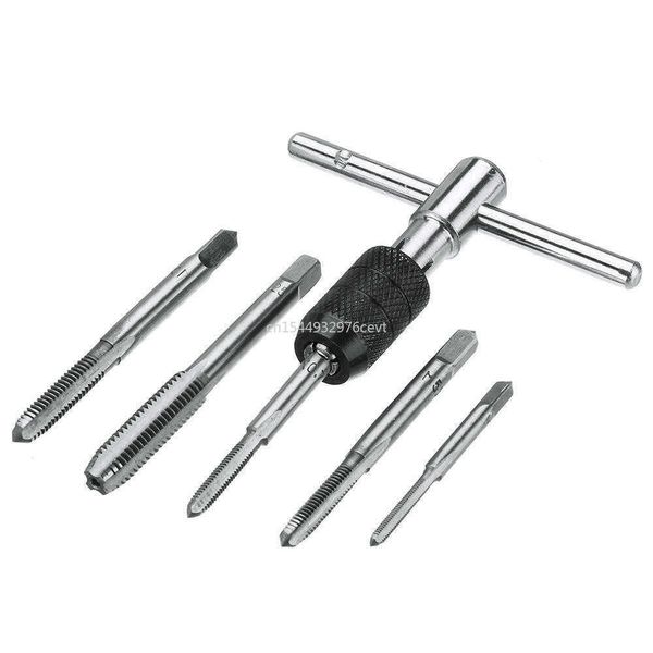 M3/M4/M5/M6/M8 Tap Set с помощью битов с закручиванием и гаечным ключом 5 шт./Установка T -типа