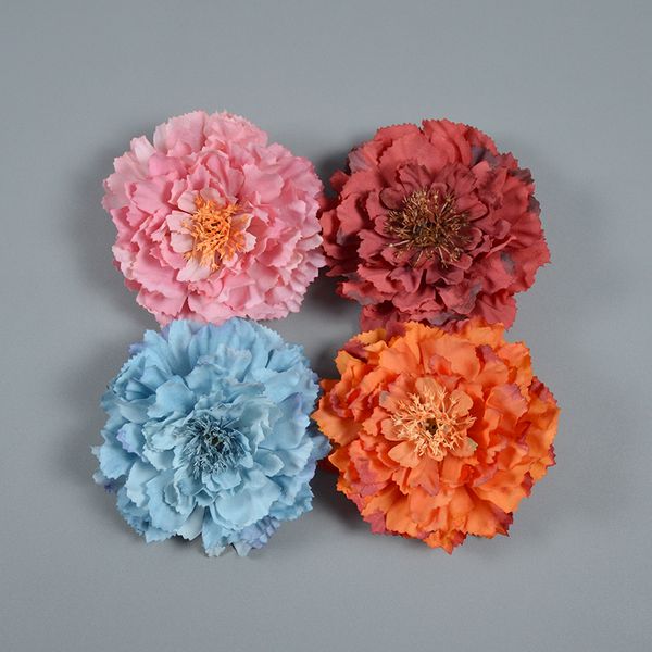 Best-seller 20pcs peony flores decorativas casamento 12 cm Flores artificiais falsas Centerpieces de buquê de casamento diy