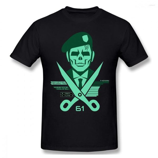 T-shirt da uomo Forbici 61 Stampa in cotone Divertente Metal Gear Solid Snake Diane FOXHOUND Gioco Moda Streetwear T-shirt