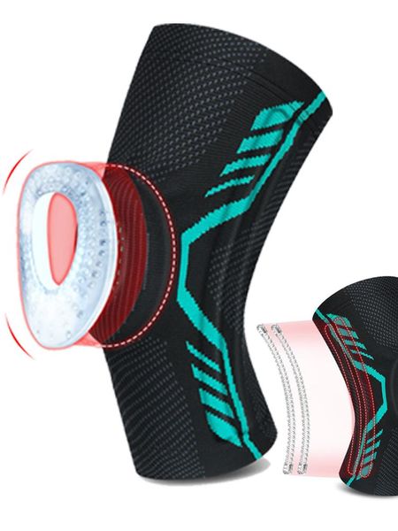 Ginocchiere Gomito Basket Sport Pressione Protezione in silicone Ciclismo all'aperto Arrampicata fitness Equipaggiamento protettivo