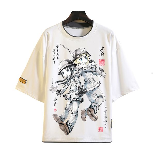 Tshirts masculina Last Tour Tour Trshirt cosplay shoujo shuumatsu ryokou tshirt anime tinta pintando camisetas tees unissex 230325