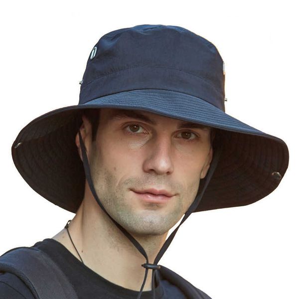 HBP Brim Hats New Summer Wide 2022 Mesh Breathable Fisherman Cap Penney Hat For Men Outdoor Mountaineering With Large Overhang Sun Shade P230327