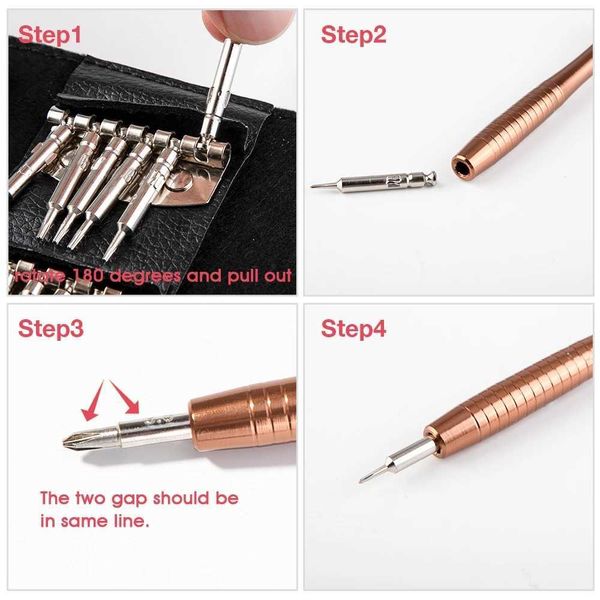 Set Mini-Präzisions-25-Schraubendreher in 1, elektronisches Torx-Öffnungs-Reparatur-Set für iPhone, Kamera, Uhr, Tablet, PC, Handwerkzeuge, tragbarer Schraubendreher