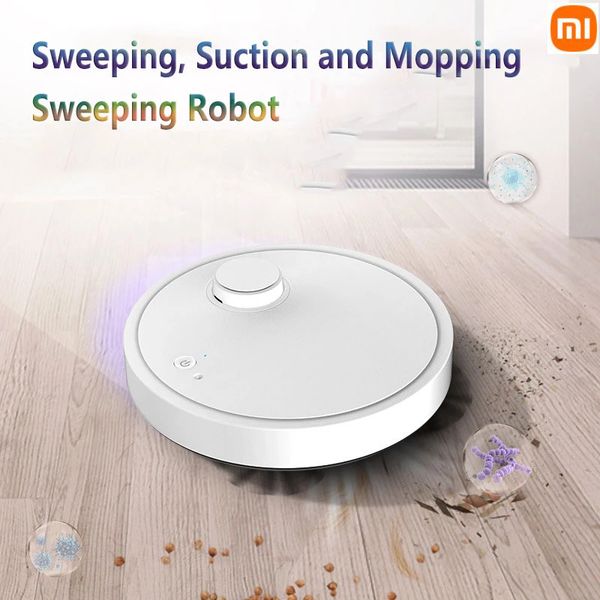 MI Automatischer Roboter-Staubsauger 3-in-1 Smart Wireless, feuchtes und trockener Ultra-dünner Reinigungsmaschinen, das Smart Home wischt