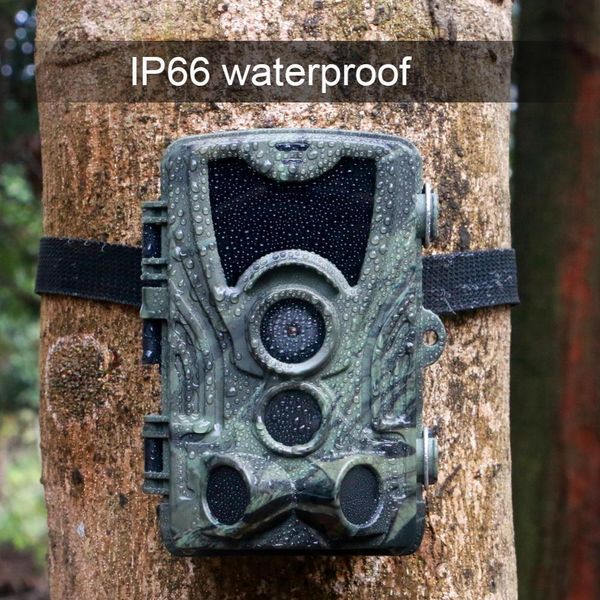 Telecamere a caccia di telecamere da caccia per la macchina da caccia 20 MP 1080p Night Vision PO TRAP HC801A Wireless Wildlife Surveillance Tracking 230324