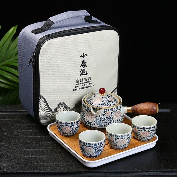 Bicchieri da vino 19 Stili Kung Fu cinese Set da tè da viaggio Ceramica portatile Pot Maker Tazza per infusore Tazza per 230324