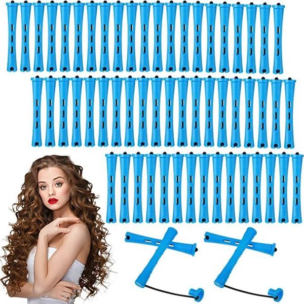 Rolos de cabelo 60 peças Mulher longa hastes de curvador curto acessório fabricante de curling para um salão de barbearia profissional 230325