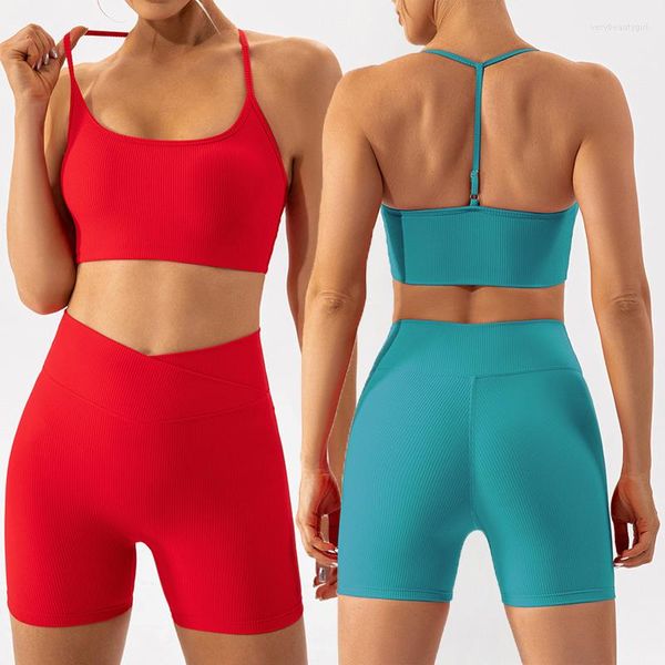 Aktive Sets SHINBENE Damen-Trainingsanzüge, Workout-Sportkleidung, Damen-Fitnessstudio, Fitnesskleidung, hoch taillierte Hosen, 2-teiliges Yoga-Set