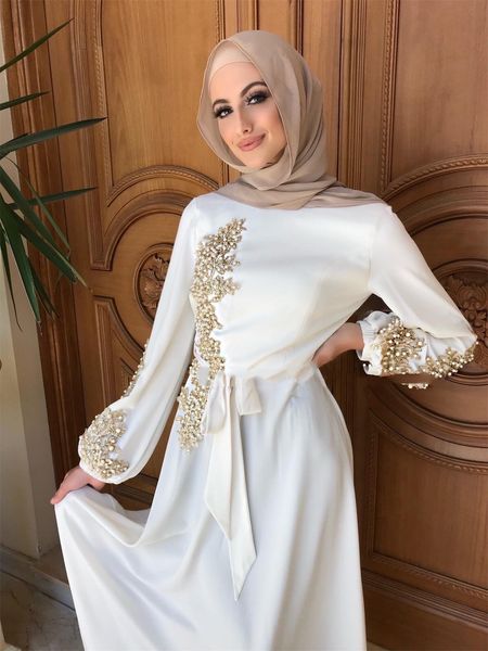 Abbigliamento etnico Ramadan Eid Abaya Dubai Turchia Islam Festa musulmana Abito lungo Abaya per donna Caftano Marocain De Soiree Robe Femme Musulmane 230324