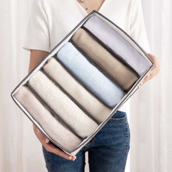 Storage Boxes Bins Clothes Organizer In Cabinets And Drawer Pants Organizer Storage Box Wardrobe Organizer T-Shirts Underwear Storage Organizer Box P230324