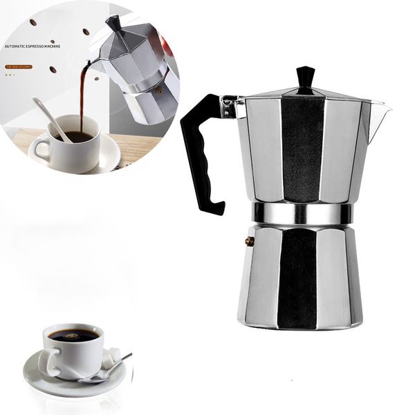 Caffettiere Moka Caffettiera Italiana Espresso Alluminio Geyser Caffettiera Bollitore Latte Fornello Caffè Classico Accessori Barista600ml 230324