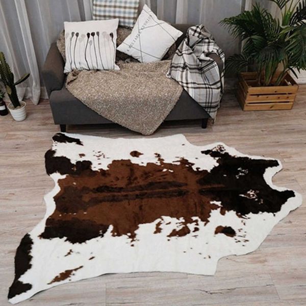 Teppiche Tiger bedruckter Kuh-Teppich, Tierdruck, Teppich, Stuhlwurf, Teppich, rutschfest, für Wohnzimmer, Lounge-Matte, Kuh, rutschfest, rutschfeste Matte, Heimdekoration W0325