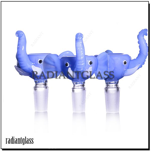 Новый стиль слона Dumbo Glass Mowl Smoking Slide Mowl Мужчина для водных труб бонги табачные бонги Bong Bounksn 14 мм