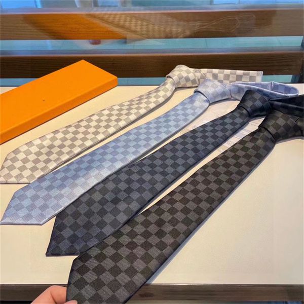 2023 Luxury New Designer 100% cravatta in seta nera blu tessuta a mano per uomo matrimonio cravatta casual e da lavoro moda cravatte Hawaii con scatola
