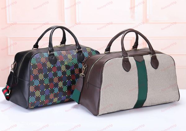 Eimer-Tragetasche mit doppeltem Reißverschluss, luxuriöse Gepäcktasche, Handtasche mit großem Fassungsvermögen, gestreifte Umhängetasche, Designer-Gepäckpaket, Zubehörtaschen