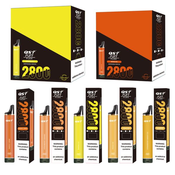 Puff 2800 0 Flex Ondosable Vape Pack Pack 25 Flavors Оригинальный производитель