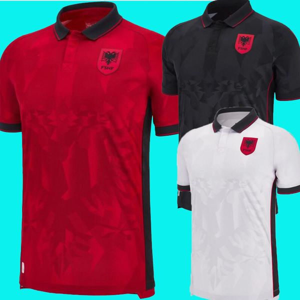 23/24 Maglia da calcio Albania Squadra nazionale Kristjan Asllani Marash 2023 2024 Casa lontano Terzo Kumbulla Myrto Uzuni Nedim Brami Maglia da calcio New Sport da uomo Taglia S-XXL